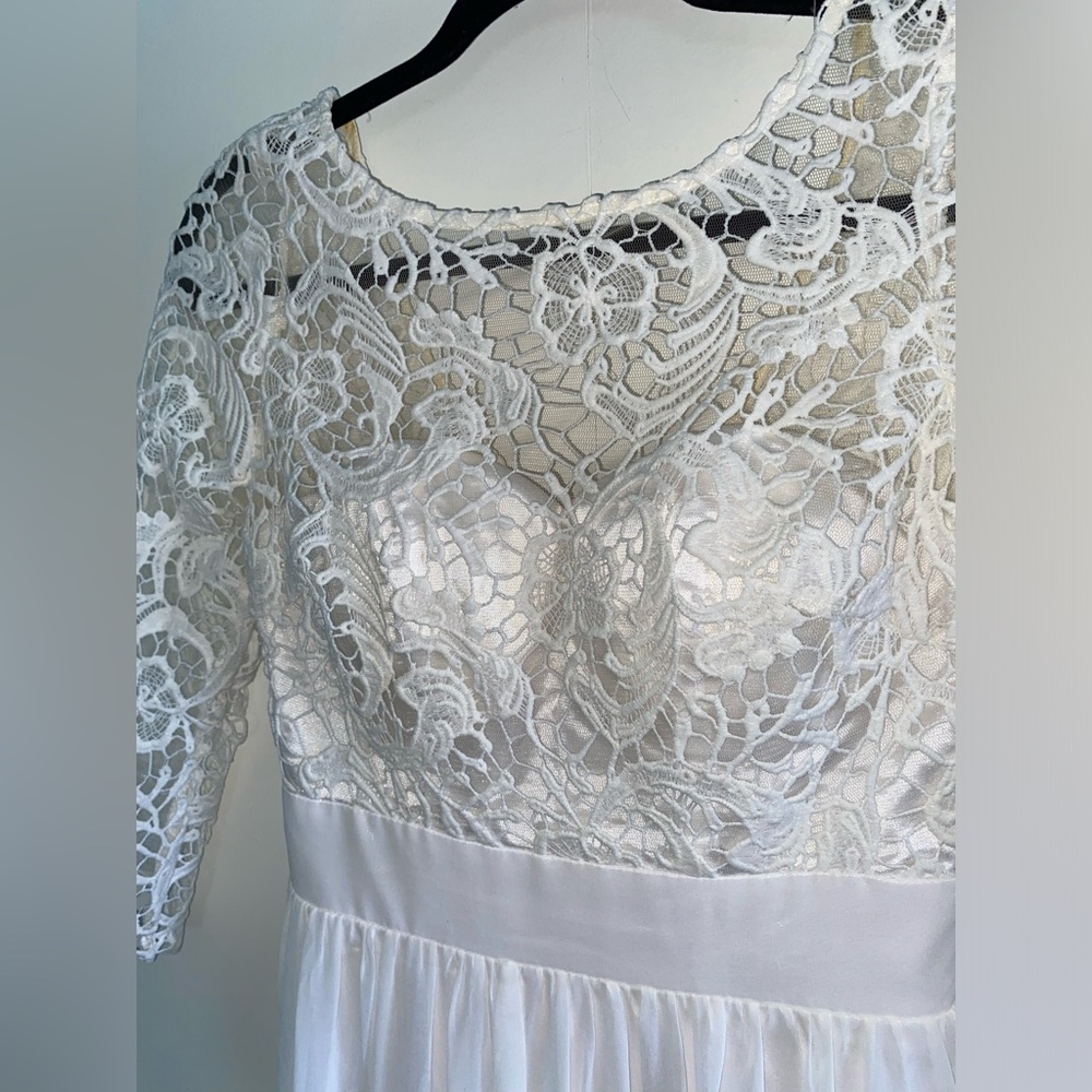 Ever Pretty Floor-Length White Dress
